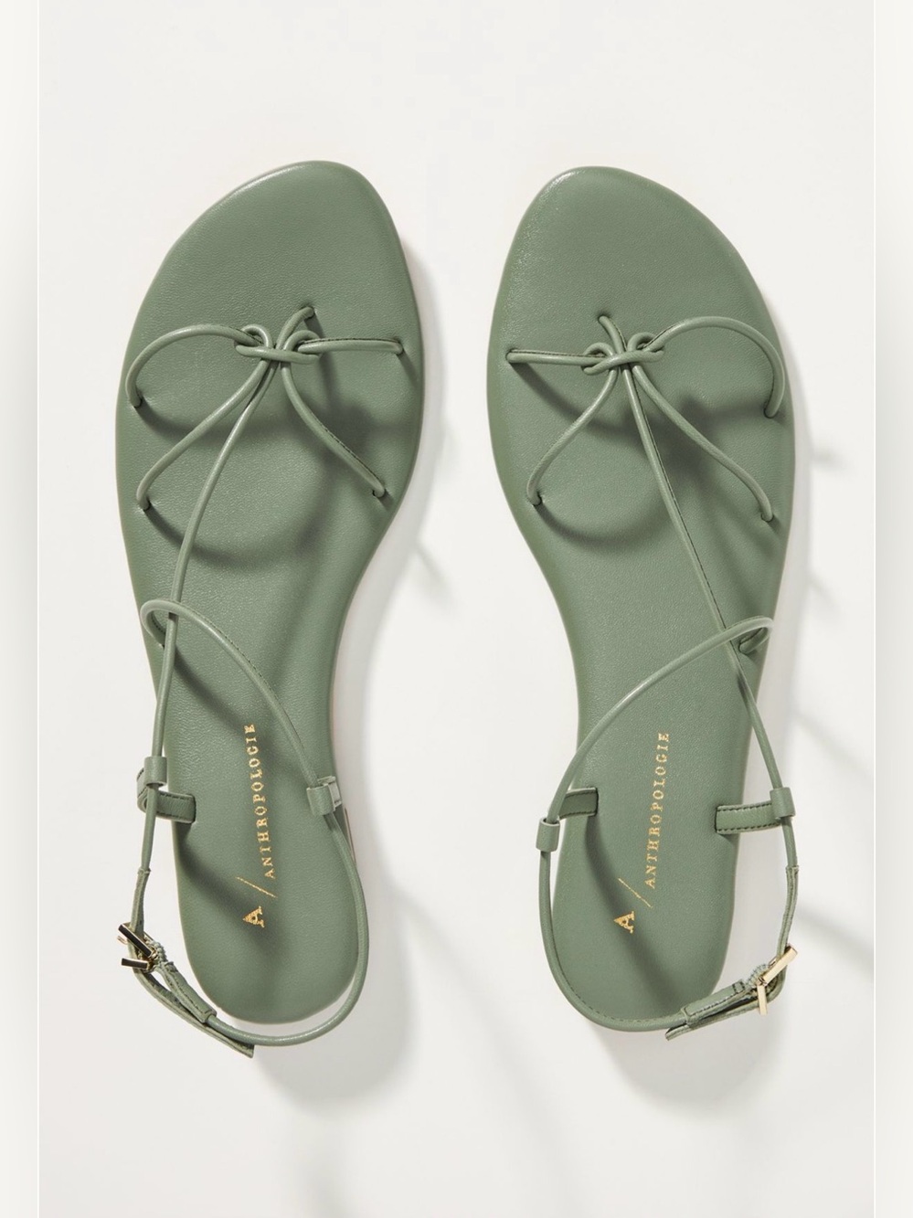 NWOB Anthropologie Daydream Strappy Sandals Green Size 7-7.5